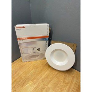 SYLVANIA 5/6" LED Recessed Lighting Downlight with Trim, Dimmable, 9W=65W, 675 L
